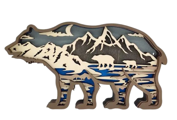 3D Animal Landscape - Polar Bear