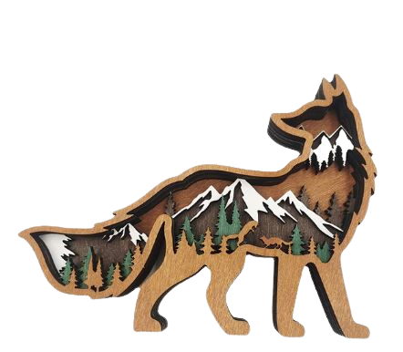 3D Animal Landscape - Fox