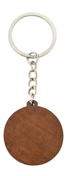 Tree of Life Wooden Keyring - Yin & Yang