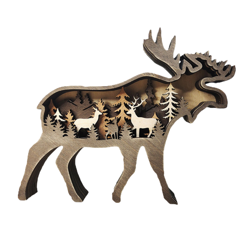 3D Animal Landscape - Moose