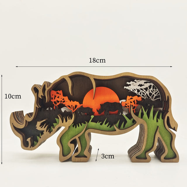 3D Animal Landscape - Rhino