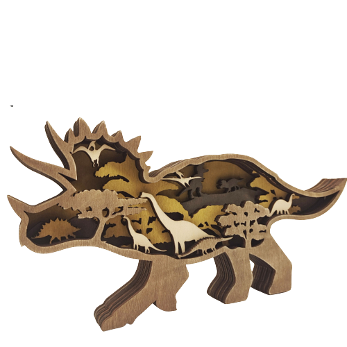 3D Animal Landscape - Triceratops