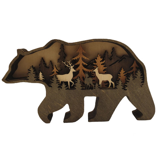 3D Animal Landscape - Bear